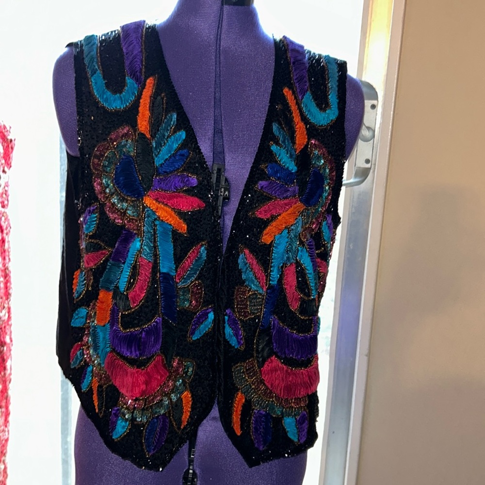 Vintage Silk Vest